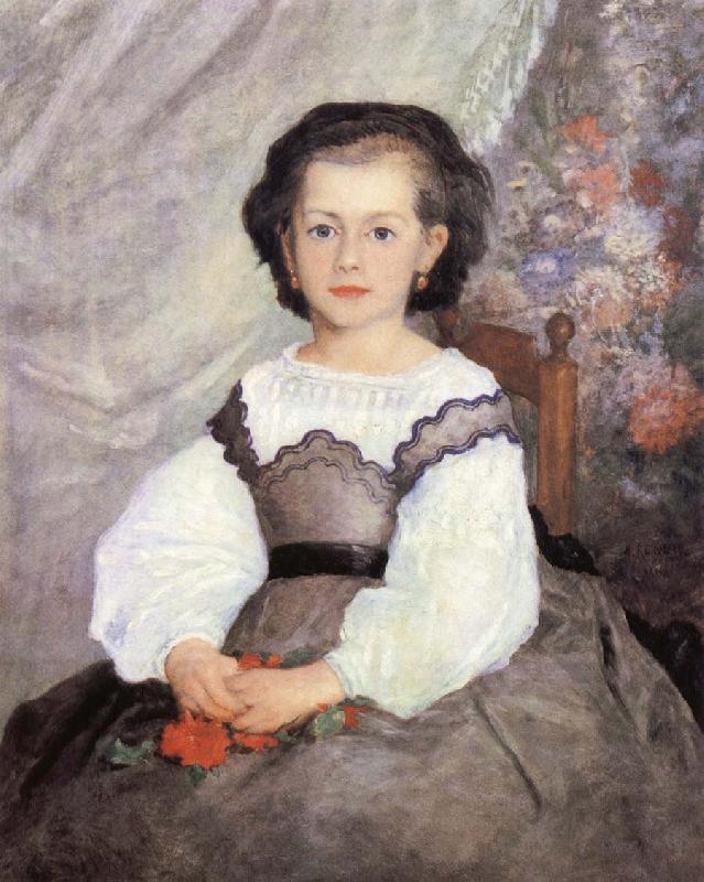 Pierre-Auguste Renoir Mademoiselle Romaine Lacaux oil painting image